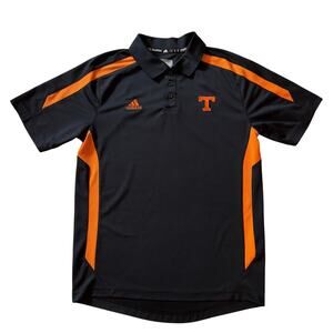 Adidas Tennessee Volunteers Polo Shirt Mens Size Small Black Golf Performance